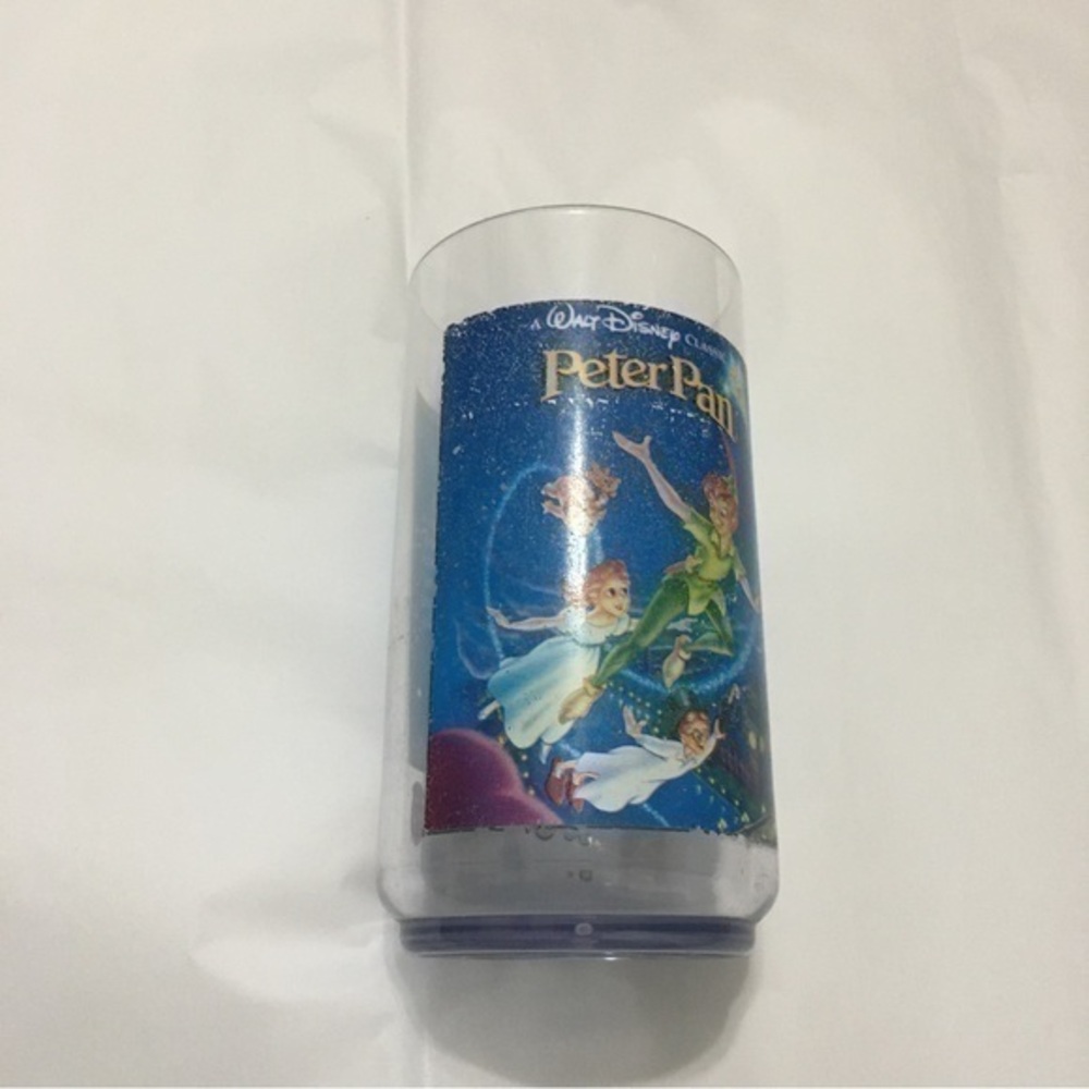 VINTAGE 1994 WALT DISNEY BURGER KING COLLECTOR SERIES PETER PAN plastic GLASS